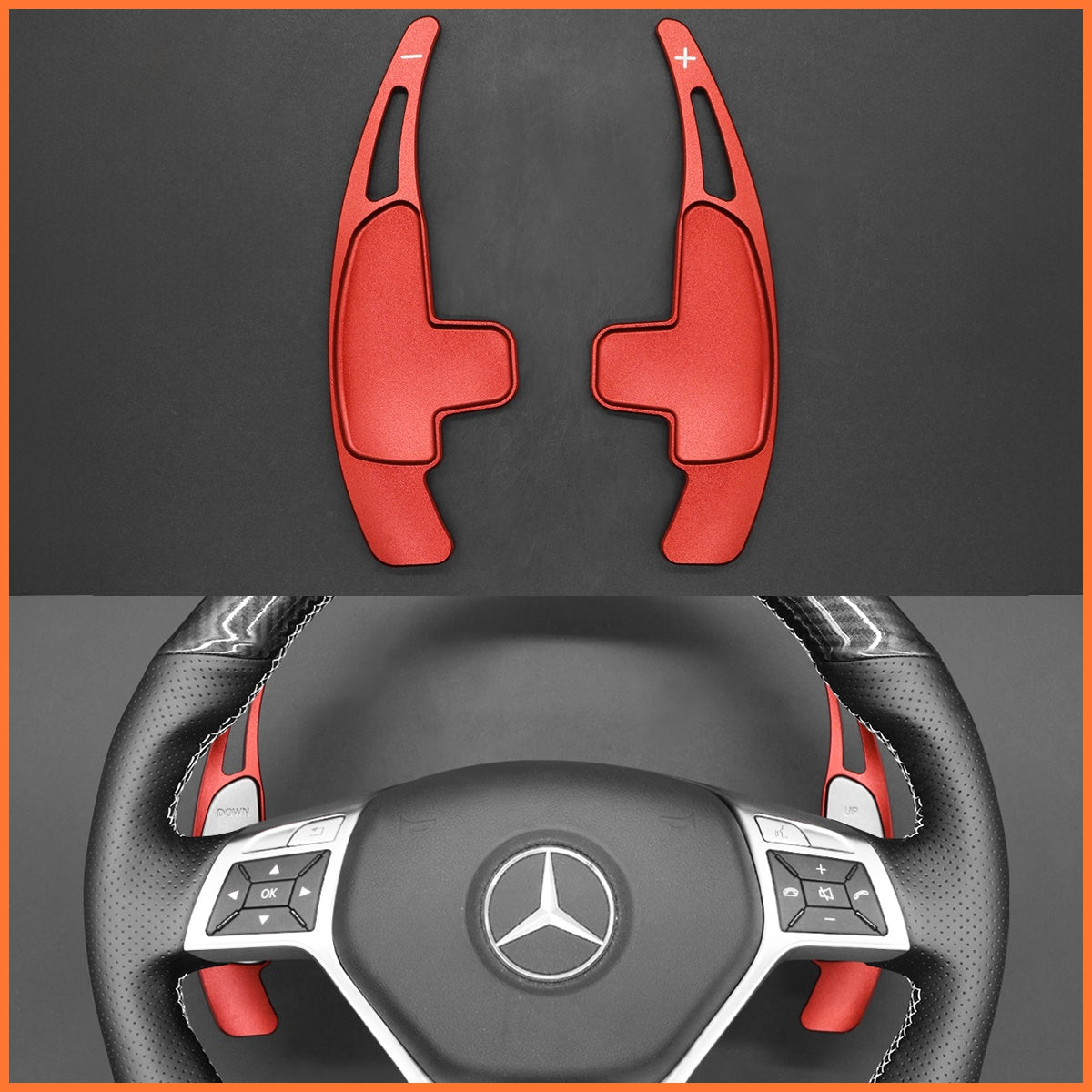 Schaltwippen für Mercedes Benz AMG C117 / C218 / W204 / W212 / R231 2012-2016 - Mewant.de