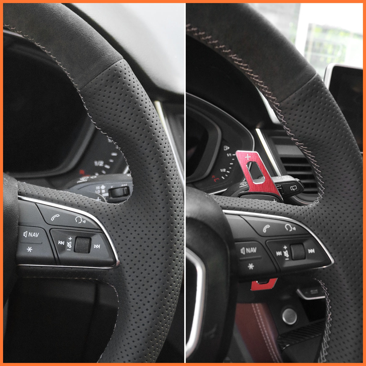 Schaltwippen für Audi A3 / A4 / A5 / RS / S3 / S4 / S5 / Q2 / Q3 / Q5 / Q7 / Q8 / SQ2 / SQ5 / SQ7 / SQ8 2015-2022 - Mewant.de