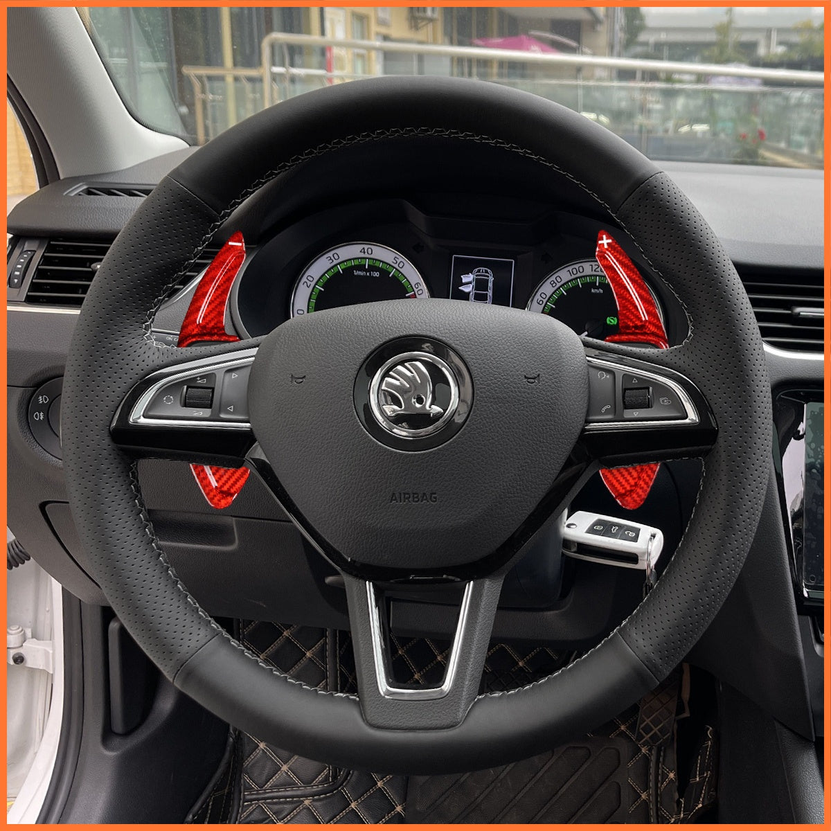 Schaltwippen für Skoda Citigo / Fabia / Karoq / Rapid / Roomster / Octavia / Superb / Yeti / Kodiaq / Scala 2013-2019 - Mewant.de