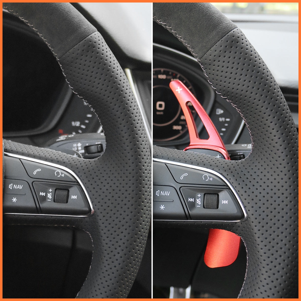 Schaltwippen für Audi A3 / A4 / A5 / RS / S3 / S4 / S5 / Q2 / Q3 / Q5 / Q7 / Q8 / SQ2 / SQ5 / SQ7 / SQ8 2015-2022 - Mewant.de