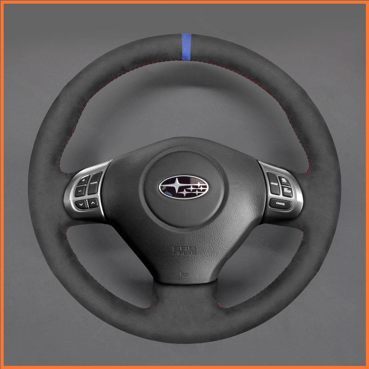 MEWANT Lenkradbezug für Subaru Forester 2008-2013 / Impreza 2007-2012 / Legacy 2006-2009 / Outback 2007-2009 / Impreza WRX 2007-2010 - Mewant.de