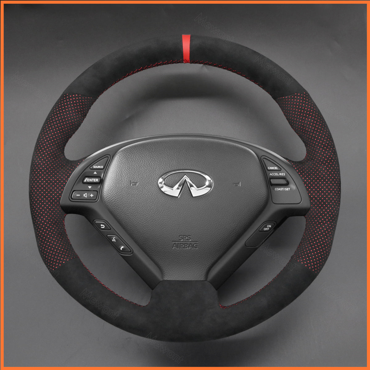 MEWANT Lenkradbezug für Infiniti G37 2008-2013 / EX EX30 EX35 EX37 2009-2013 / Q60 2014-2015 / QX50 2015-2017 / Nissan Skyline 2006-2014 - Mewant.de