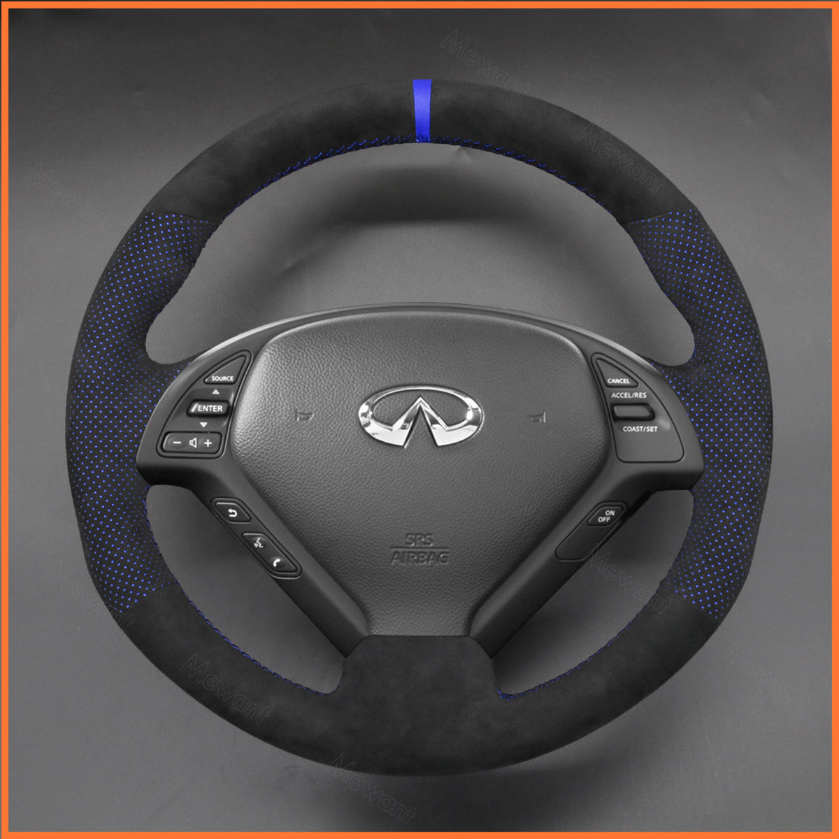 MEWANT Lenkradbezug für Infiniti G37 2008-2013 / EX EX30 EX35 EX37 2009-2013 / Q60 2014-2015 / QX50 2015-2017 / Nissan Skyline 2006-2014 - Mewant.de