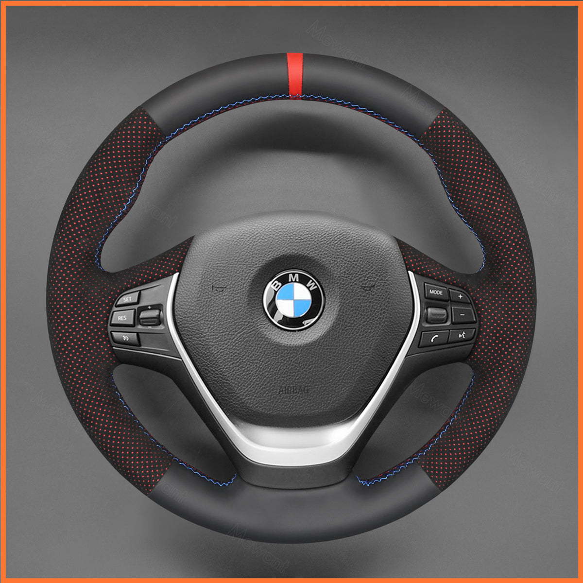 Funda para volante MEWANT para BMW F20 F21 F22 F23 F30 F31 F33 F34 F32 F36 2013-2020