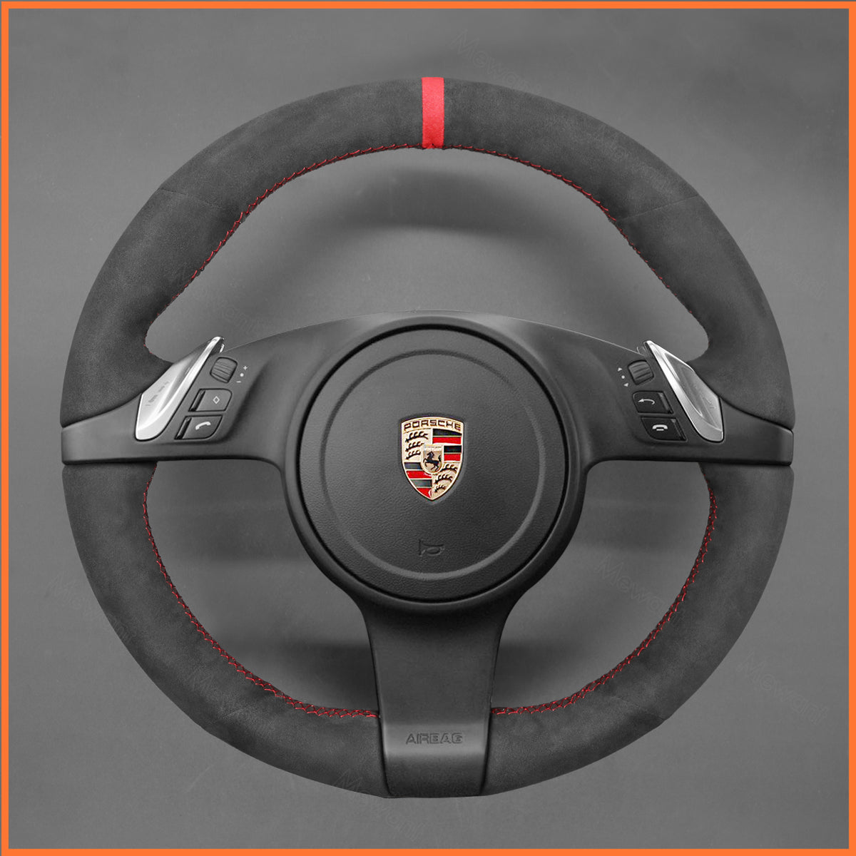 MEWANT Lenkradbezug für Porsche 911 (991) / Boxster (981) / Cayman (981) / Cayenne / Panamera 2010-2016 - Mewant.de