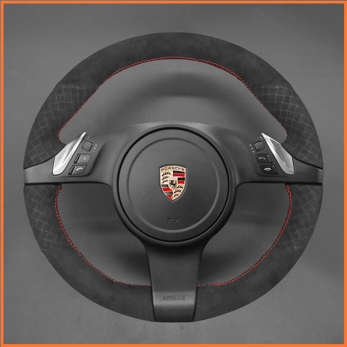 MEWANT Lenkradbezug für Porsche 911 (991) / Boxster (981) / Cayman (981) / Cayenne / Panamera 2010-2016 - Mewant.de