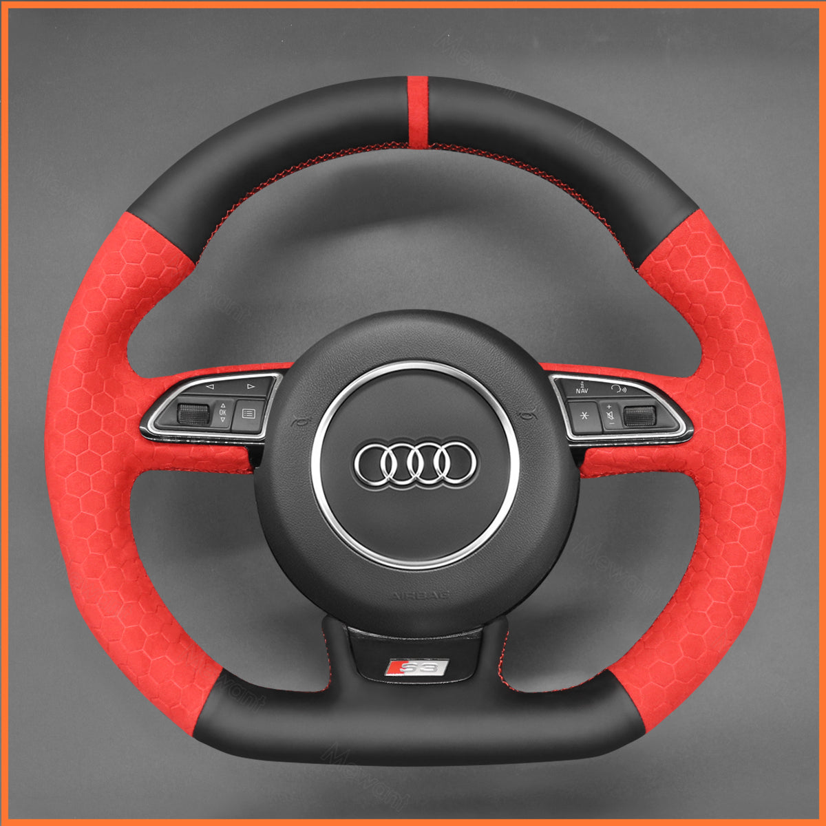 MEWANT Lenkradbezug für Audi A5 A7 RS S3 S4 S5 S6 S7 SQ5 2013-2018 - Mewant.de