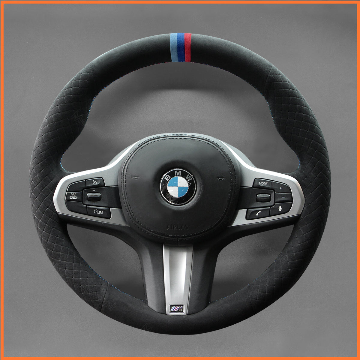 Funda para volante MEWANT para BMW G30 G31 GT G32 G11 G12 G14 G15 G16 M5 F90 2019-2024
