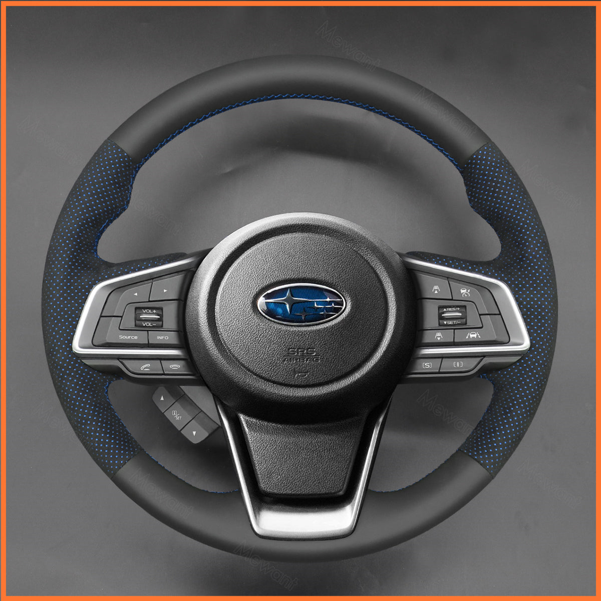 MEWANT Lenkradbezug für Subaru Forester 2019-2025 / Outback 2018-2024 / XV 2017-2024 / Crosstrek 2023-2025 / Impreza 2017-2024 - Mewant.de