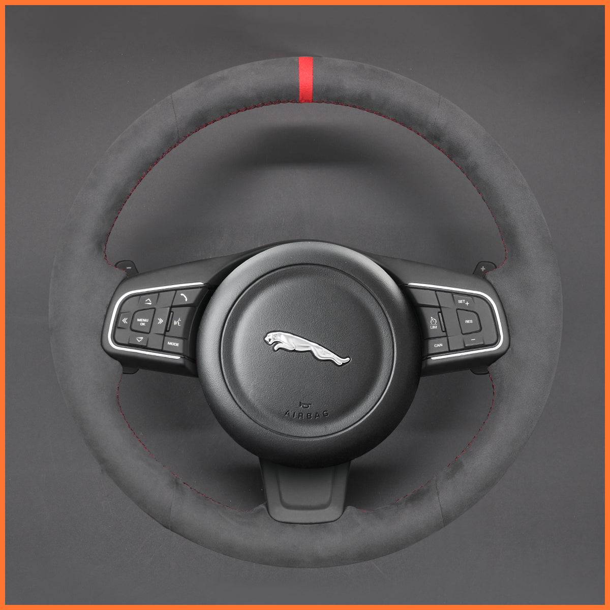 MEWANT Lenkradbezug für Jaguar E-Pace (X540) 2018-2021 / F-Pace (X761) 2016-2021 / XE (X760) 2015-2019 / XF (X260) 2015-2020 / XF Sportbrake (X260) 2017-2020 - Mewant.de