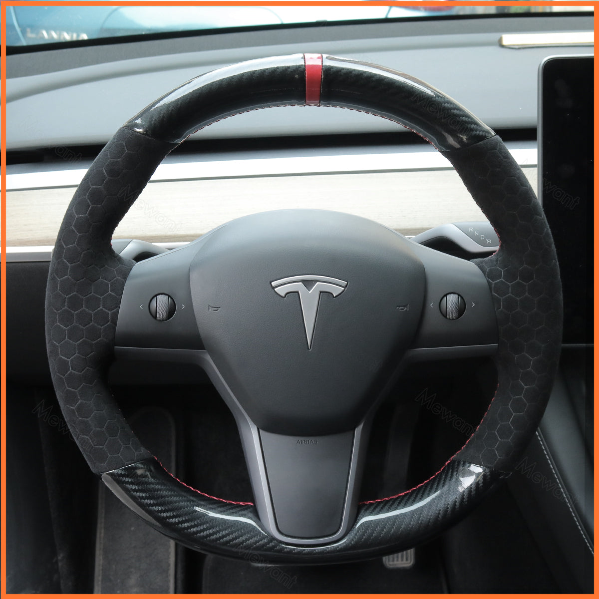 MEWANT Lenkradbezug für Tesla Model 3 2019-2023 / Model Y 2021-2023 - Mewant.de