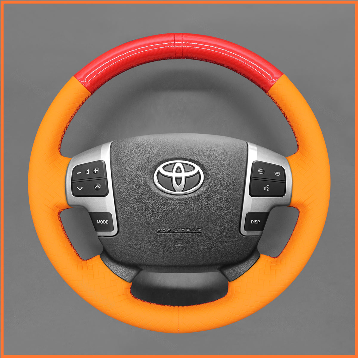 MEWANT Lenkradbezug für Toyota Land Cruiser 200 Series / Land Cruiser 70 Series / Tundra / Sequoia / HiAce 2014-2018 - Mewant.de