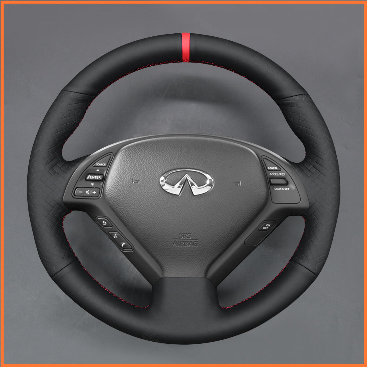 MEWANT Lenkradbezug für Infiniti G37 2008-2013 / EX EX30 EX35 EX37 2009-2013 / Q60 2014-2015 / QX50 2015-2017 / Nissan Skyline 2006-2014 - Mewant.de