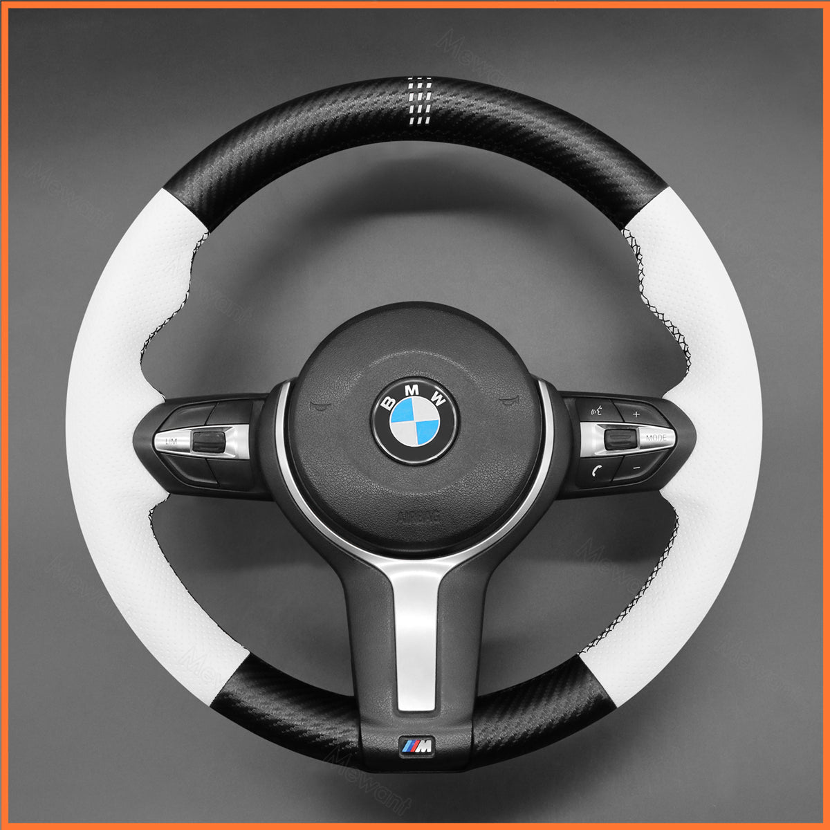 MEWANT Lenkradbezug für BMW F20 F21 F22 F23 F31 F45 F30 F32 F07 F10 F11 F12 F16 F15 F26 F25 F39 F48 2013-2019 - Mewant.de