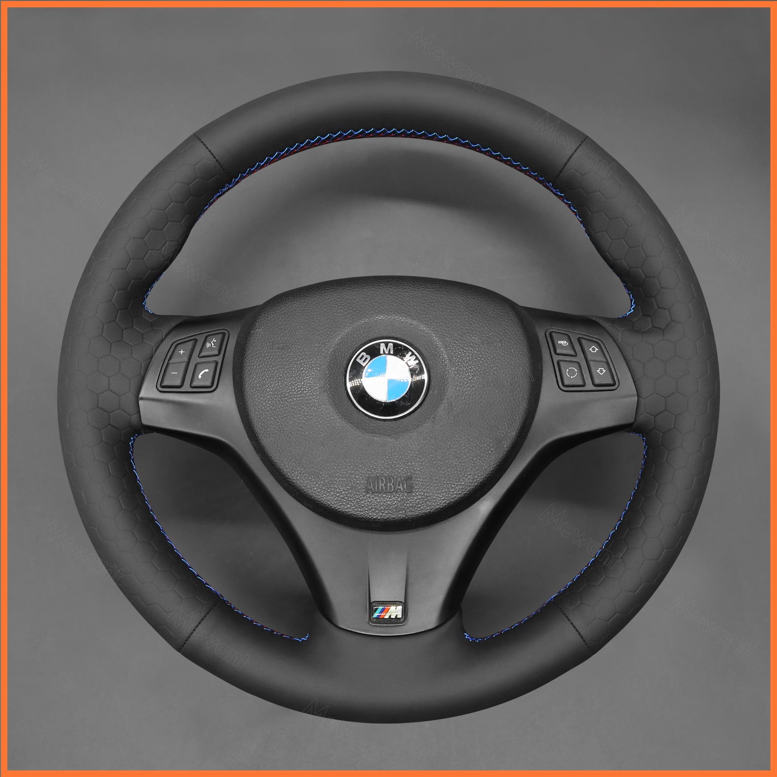 MEWANT Lenkradbezug für BMW M Sport M3 E90 E91 E92 E93 E87 E81 E82 E88 X1 E84 2006-2013 aus DE Lager - Mewant.de