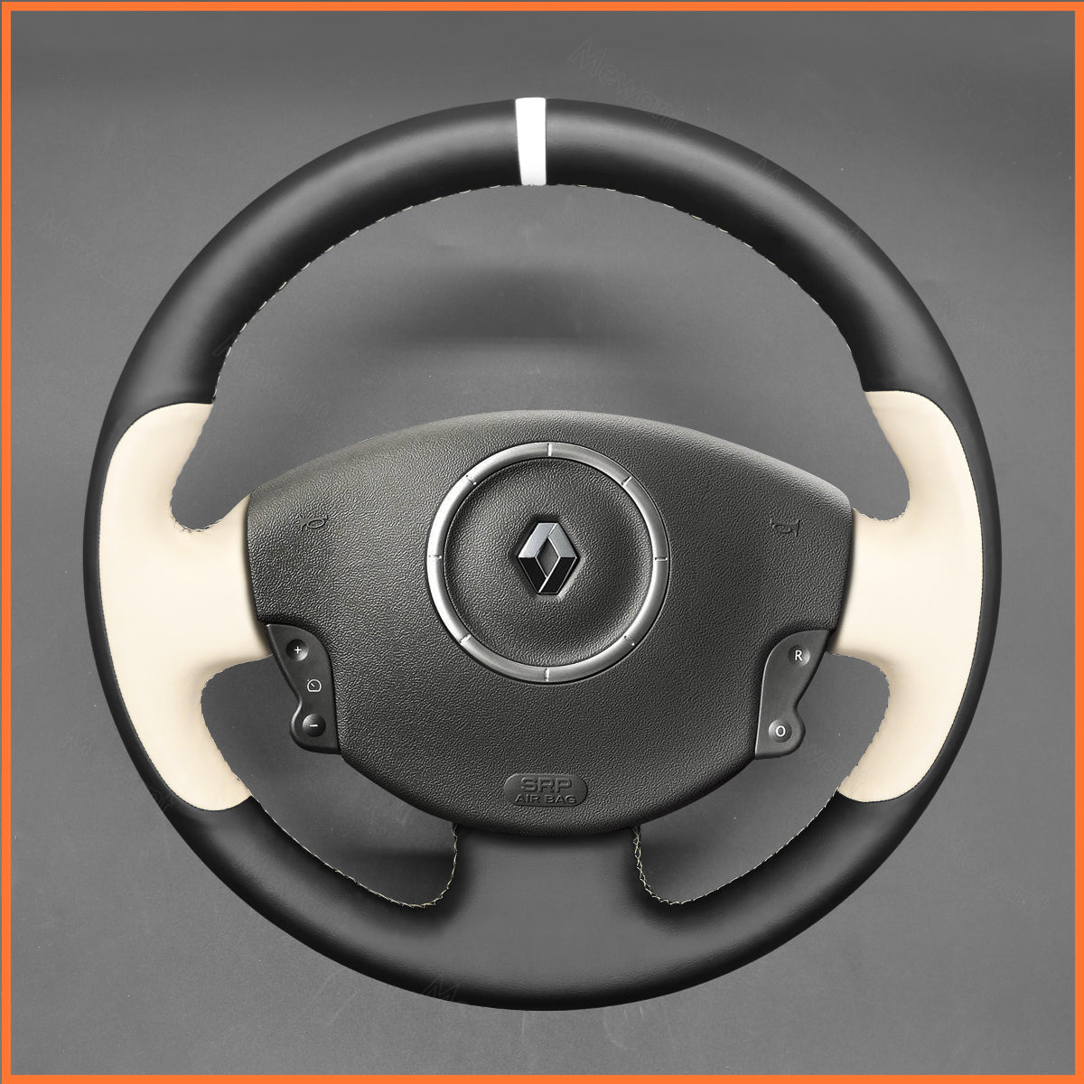 MEWANT Lenkradbezug für Renault Megane 2 2002-2009 / Scenic 2 (Grand Scenic) 2003-2009 / Kangoo 2 2008-2013 - Mewant.de