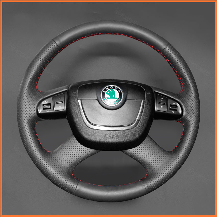 MEWANT Lenkradbezug für Skoda Octavia 2009-2013 / Citigo 2011-2012 / Roomster / Fabia / Superb 2008-2013 - Mewant.de