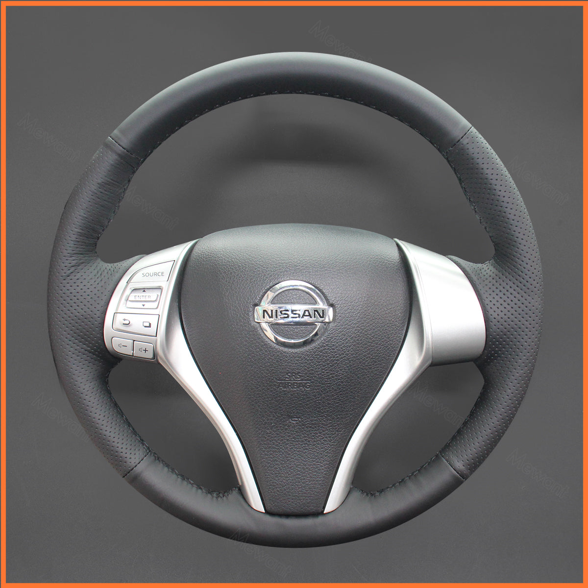 MEWANT Lenkradbezug für Nissan Qashqai / X-Trail 2014-2017 / Teana / Altima / Sentra 2014-2017 / Tiida 2015 / Navara 2016-2020 / Pulsar 2014-2019 - Mewant.de