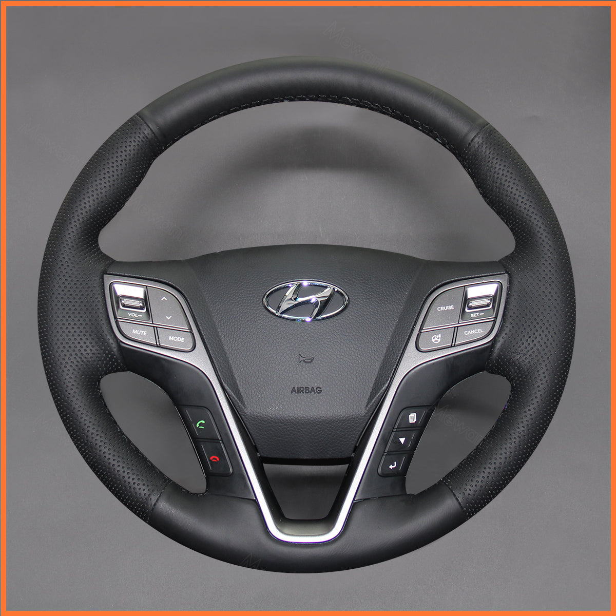 MEWANT Lenkradbezug für Hyundai Santa Fe 2012-2018 / Grand Santa Fe 2013-2018 / H350 2015-2019 - Mewant.de