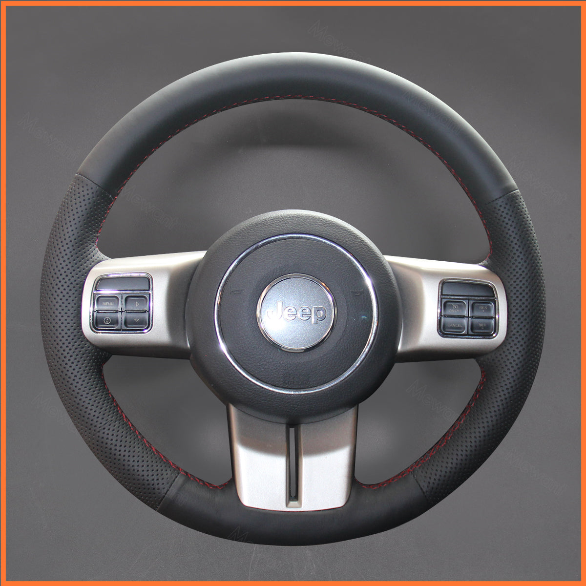 MEWANT Lenkradbezug für Jeep Cherokee IV (KK) / Grand Cherokee IV (WK2) / Compass I (MK49) / Patriot / Wrangler (JK) - Mewant.de