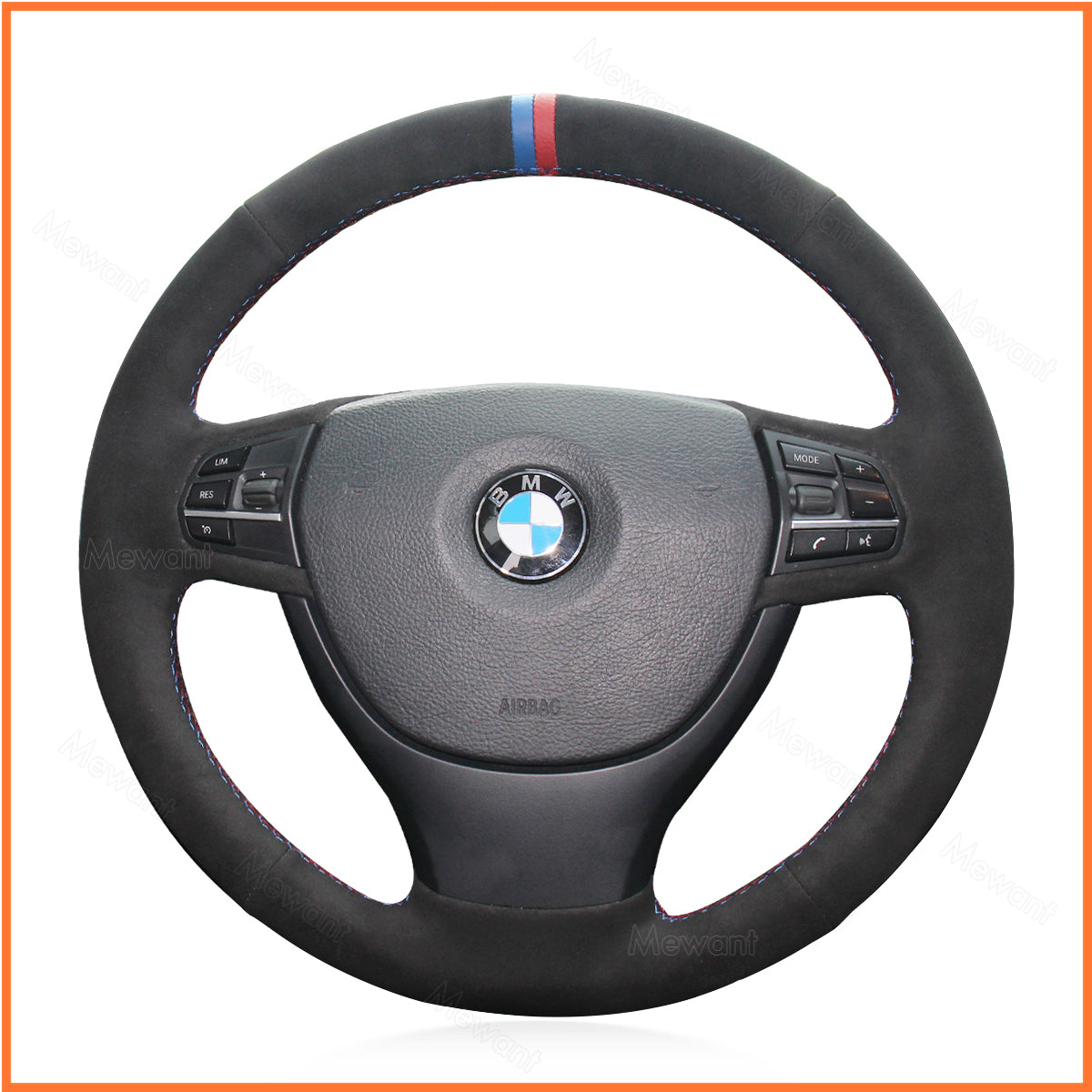 MEWANT Lenkradbezug für BMW 5 Series F10 F11 F07 F01 F02 2009-2017 - Mewant.de