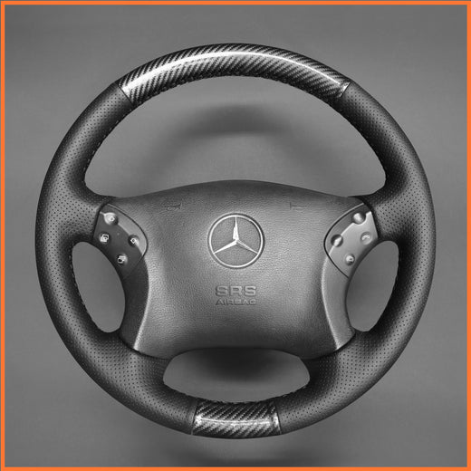 MEWANT Funda para volante de C-Class W203 2001-2007 / C32 AMG 2002-2003