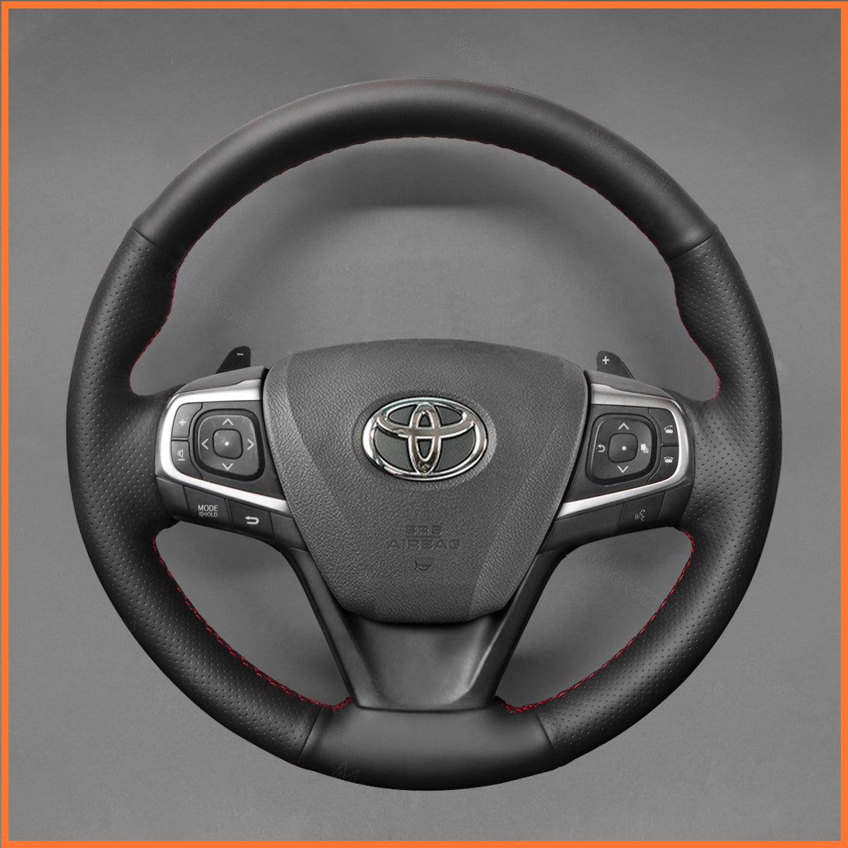MEWANT Lenkradbezug für Toyota Avensis 2015-2019 / Camry 2015-2017 / Verso 2016-2018 / Avalon 2013-2018 / Previa (Estima) 2016-2020 / Harrier 2013-2020 / Noah (Voxy) 2014-2020 / Premio 2016-2020 - Mewant.de