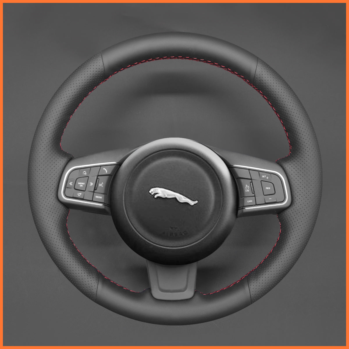 MEWANT Lenkradbezug für Jaguar E-Pace (X540) 2018-2021 / F-Pace (X761) 2016-2021 / XE (X760) 2015-2019 / XF (X260) 2015-2020 / XF Sportbrake (X260) 2017-2020 - Mewant.de