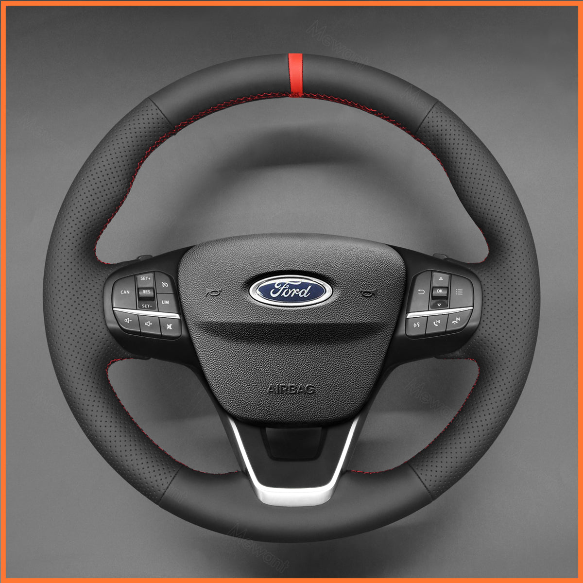 MEWANT Lenkradbezug für Ford Focus IV / Kuga III / Puma / Bronco Sport / Fiesta VII / Maverick / Tourneo Courier / Tourneo Custom - Mewant.de