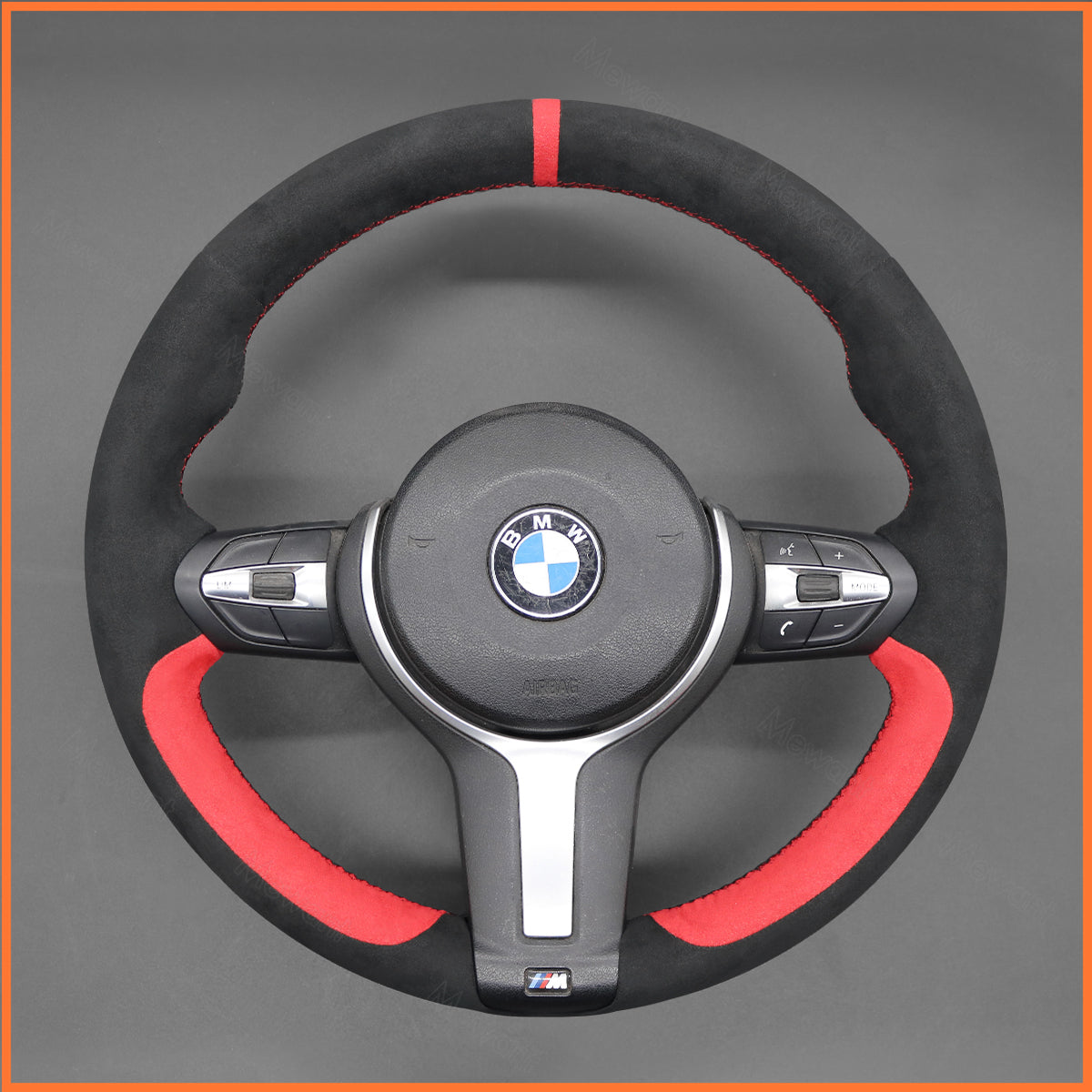 MEWANT Funda para volante de BMW F87 M2 F80 M3 F82 M4 M5 F12 F13 M6 F85 X2 X5 M F86 X6 M F33 F30 2014-2019