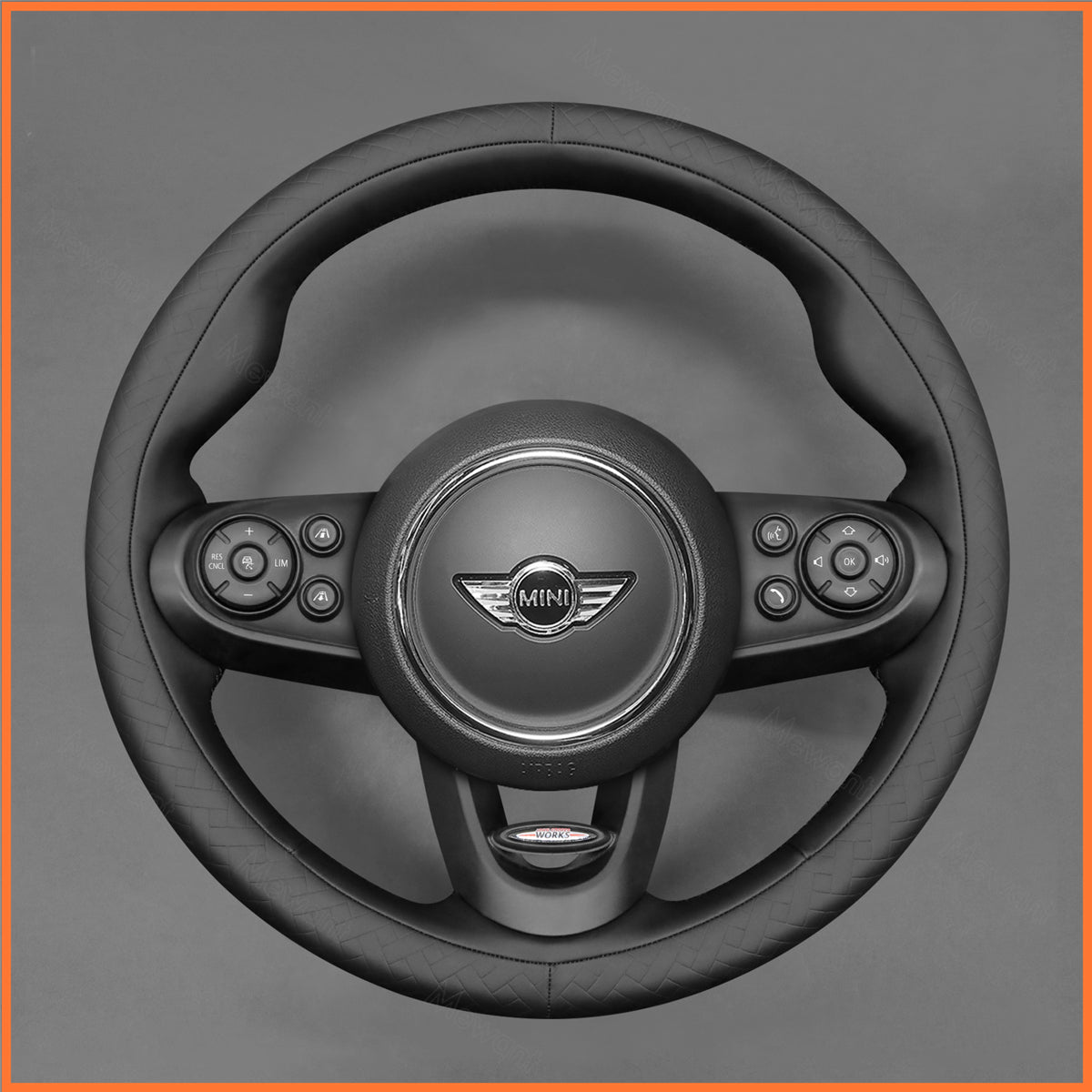 MEWANT Lenkradbezug für Mini (Hatchback/Mini) JCW 2014-2020 / Clubman JCW 2015-2020 / Clubman F54 JCW 2015-2020 / Convertible JCW 2016-2020 / Countryman JCW 2017-2020 - Mewant.de
