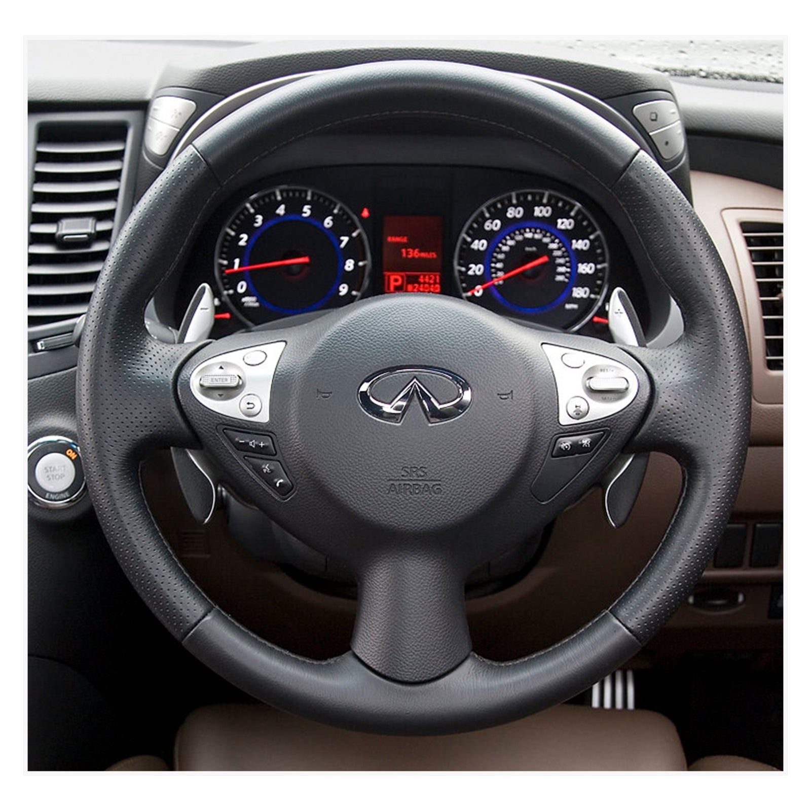 MEWANT Lenkradbezug für Infiniti FX FX30d FX35 FX37 FX50 2009-2015 / QX70 2013-2018 / Nissan Juke F15 2010-2019 - Mewant.de