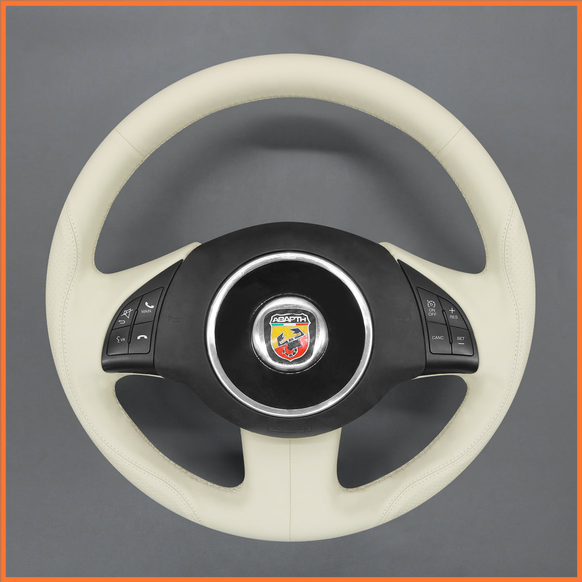 MEWANT Funda para volante de Fiat 500 2007-2015 Fiat 500e 2014-2018 Fiat 500C 2014-2017