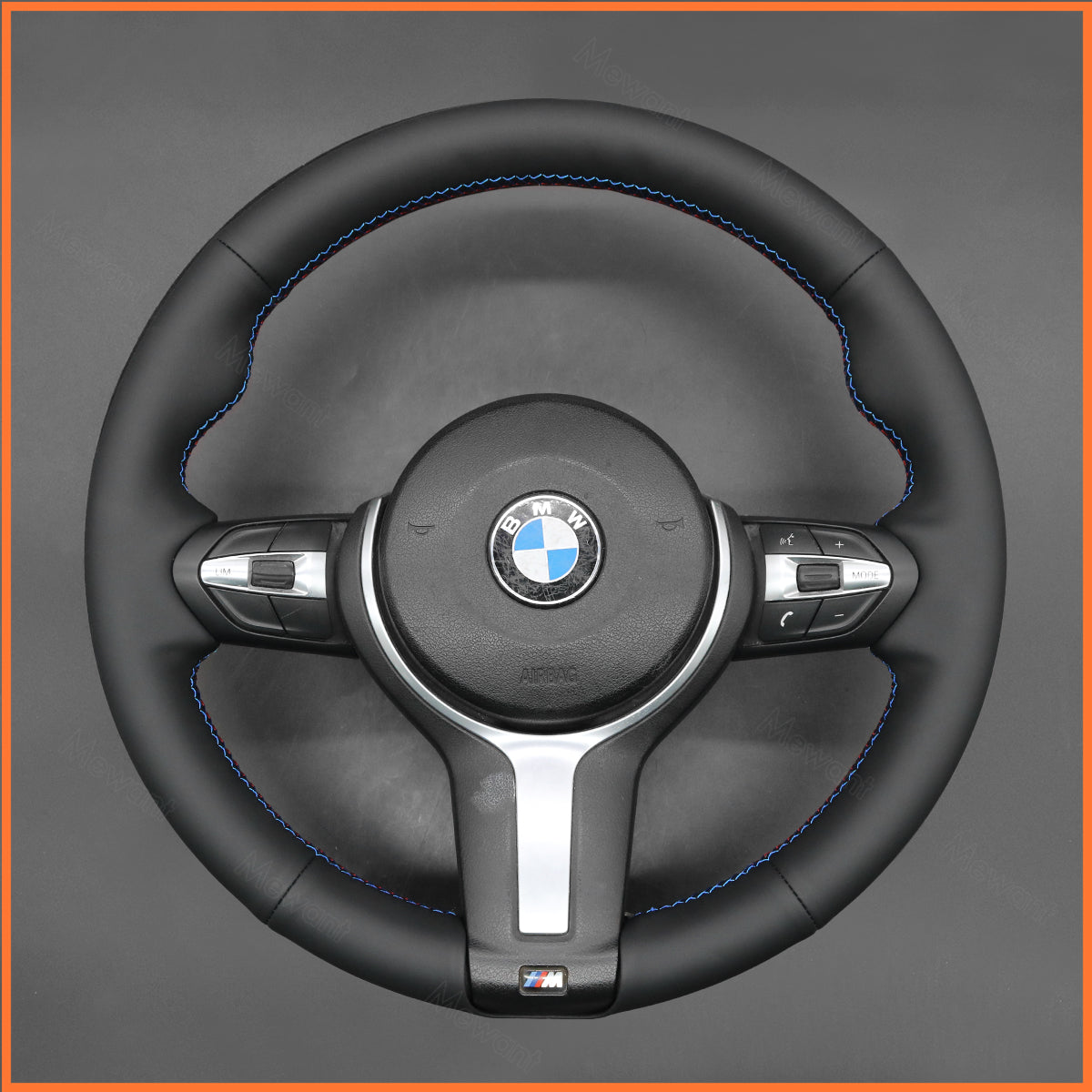 MEWANT Funda para volante de BMW F87 M2 F80 M3 F82 M4 M5 F12 F13 M6 F85 X2 X5 M F86 X6 M F33 F30 2014-2019