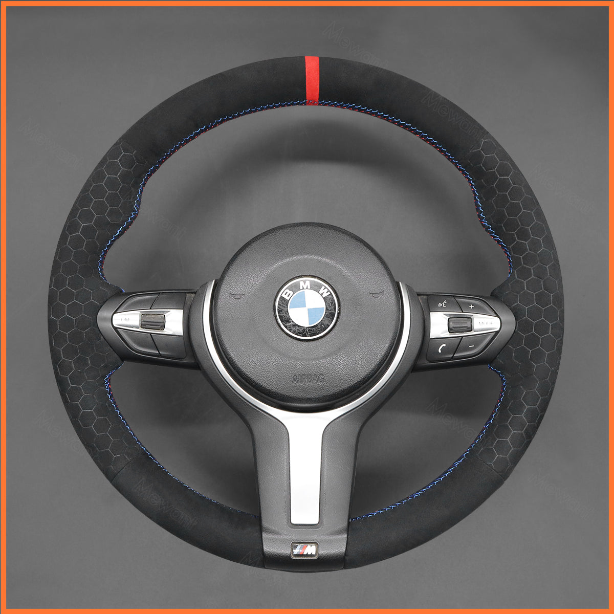 MEWANT Lenkradbezug für BMW F20 F21 F22 F23 F31 F45 F30 F32 F07 F10 F11 F12 F16 F15 F26 F25 F39 F48 2013-2019 - Mewant.de