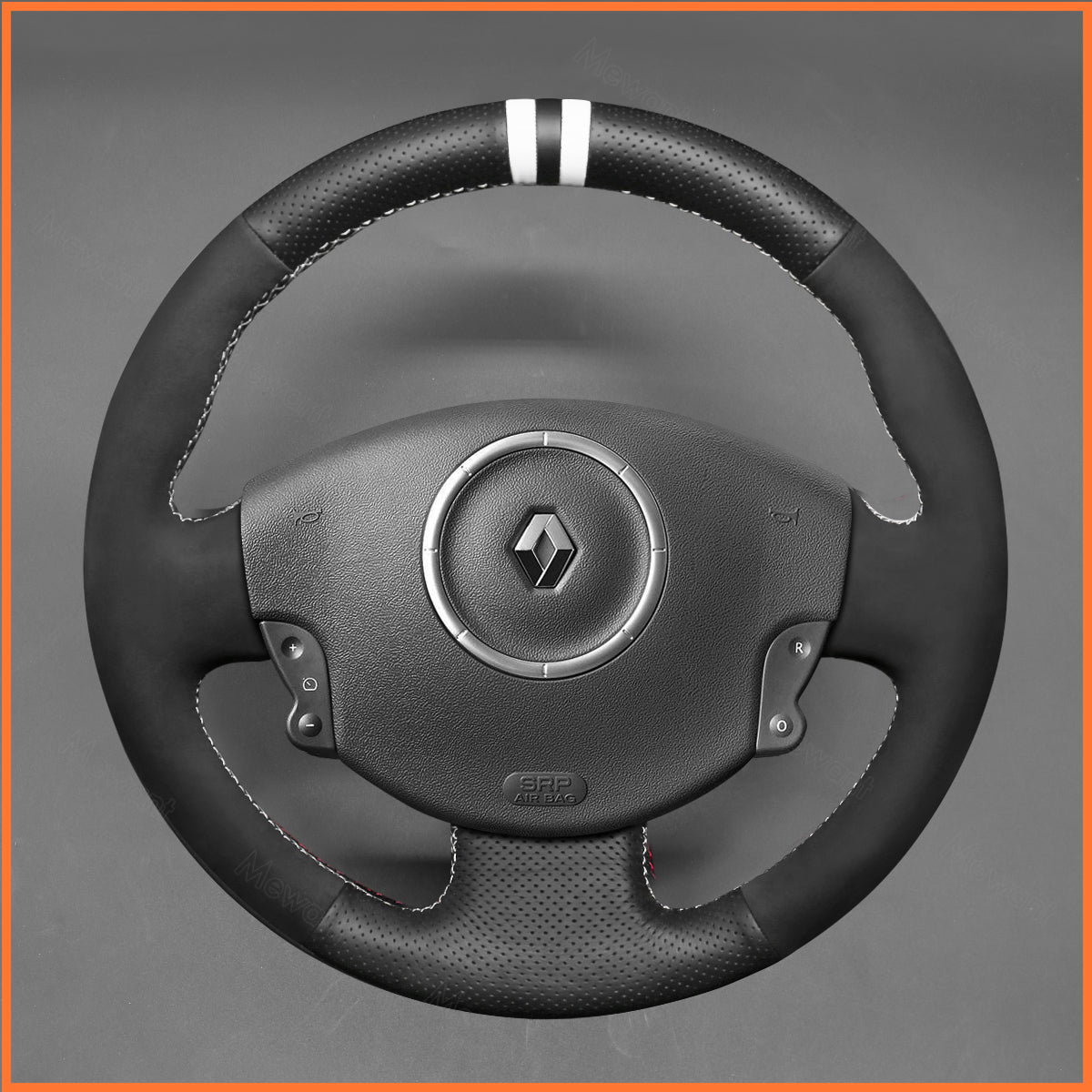 MEWANT Lenkradbezug für Renault Megane 2 2002-2009 / Scenic 2 (Grand Scenic) 2003-2009 / Kangoo 2 2008-2013 - Mewant.de