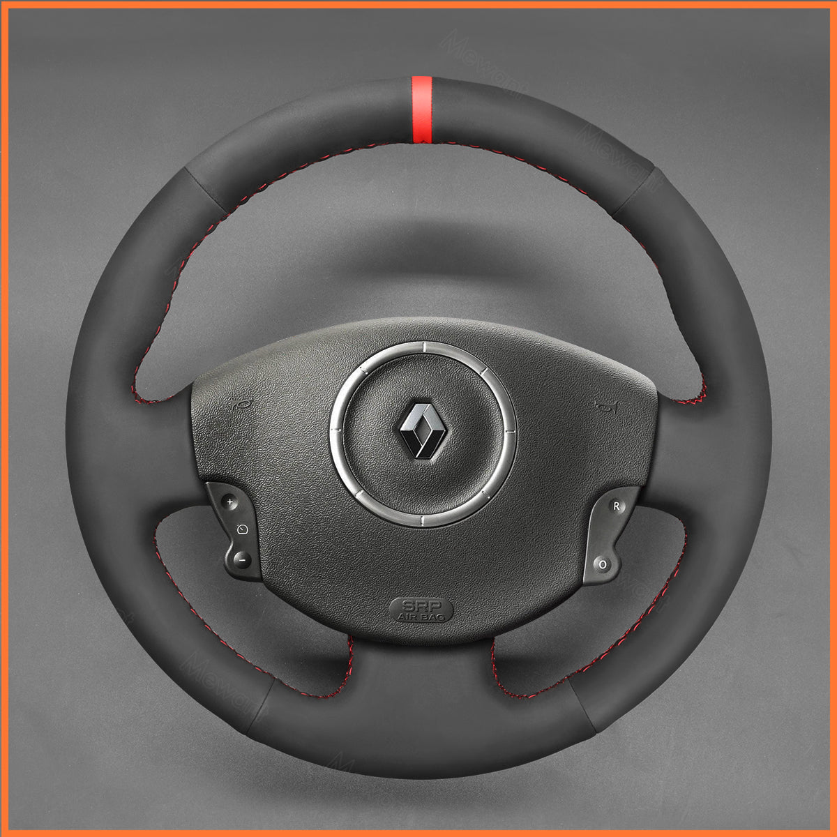 MEWANT Lenkradbezug für Renault Megane 2 2002-2009 / Scenic 2 (Grand Scenic) 2003-2009 / Kangoo 2 2008-2013 - Mewant.de