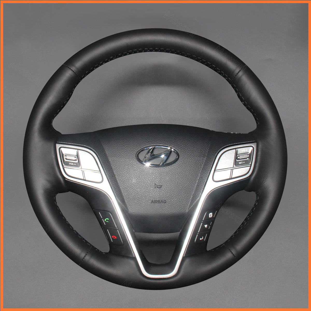 MEWANT Lenkradbezug für Hyundai Santa Fe 2012-2018 / Grand Santa Fe 2013-2018 / H350 2015-2019 - Mewant.de