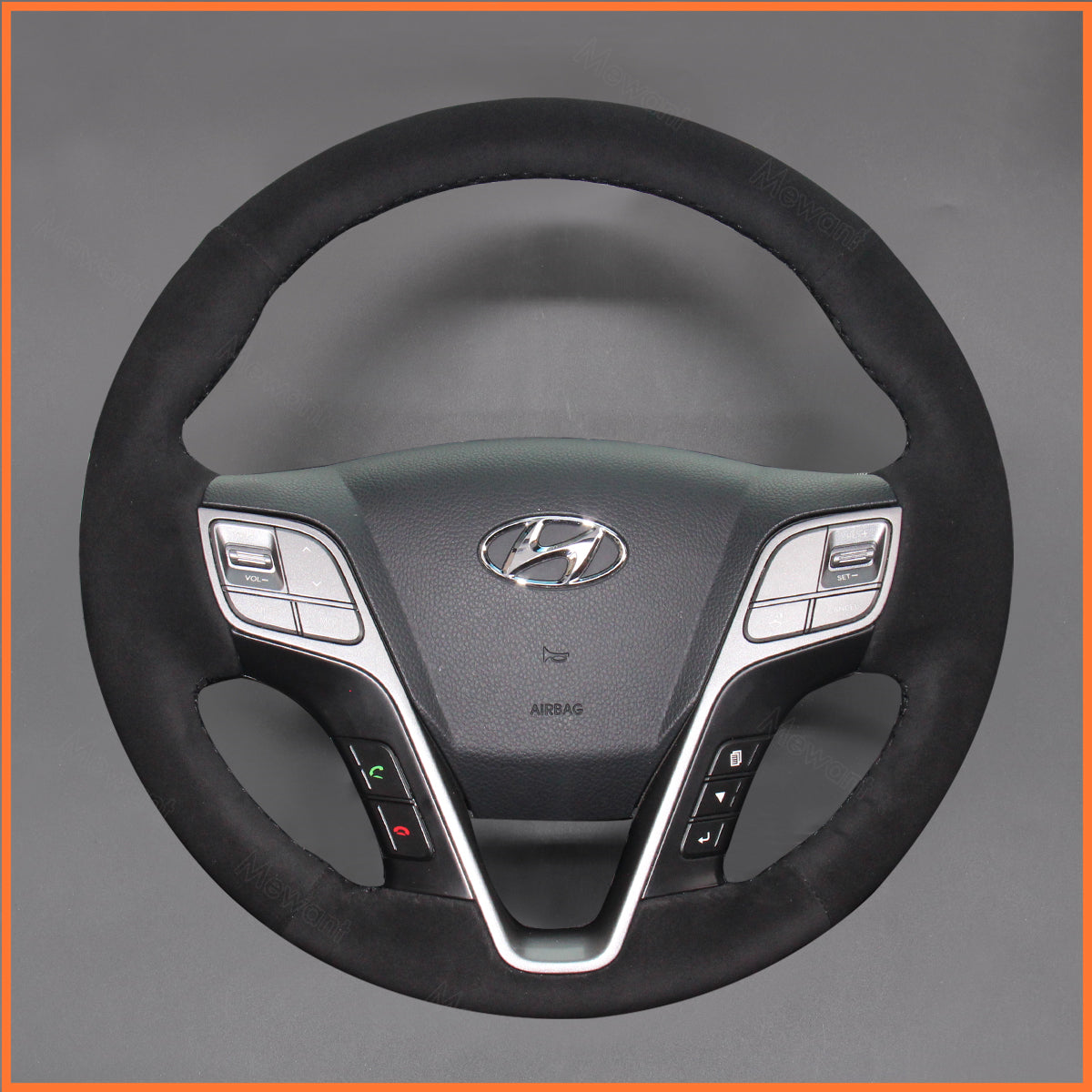 MEWANT Lenkradbezug für Hyundai Santa Fe 2012-2018 / Grand Santa Fe 2013-2018 / H350 2015-2019 - Mewant.de