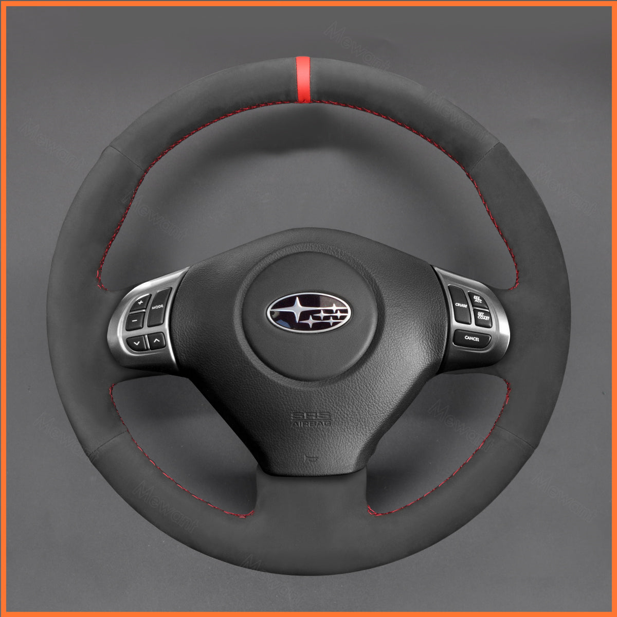 MEWANT Lenkradbezug für Subaru Forester 2008-2013 / Impreza 2007-2012 / Legacy 2006-2009 / Outback 2007-2009 / Impreza WRX 2007-2010 - Mewant.de