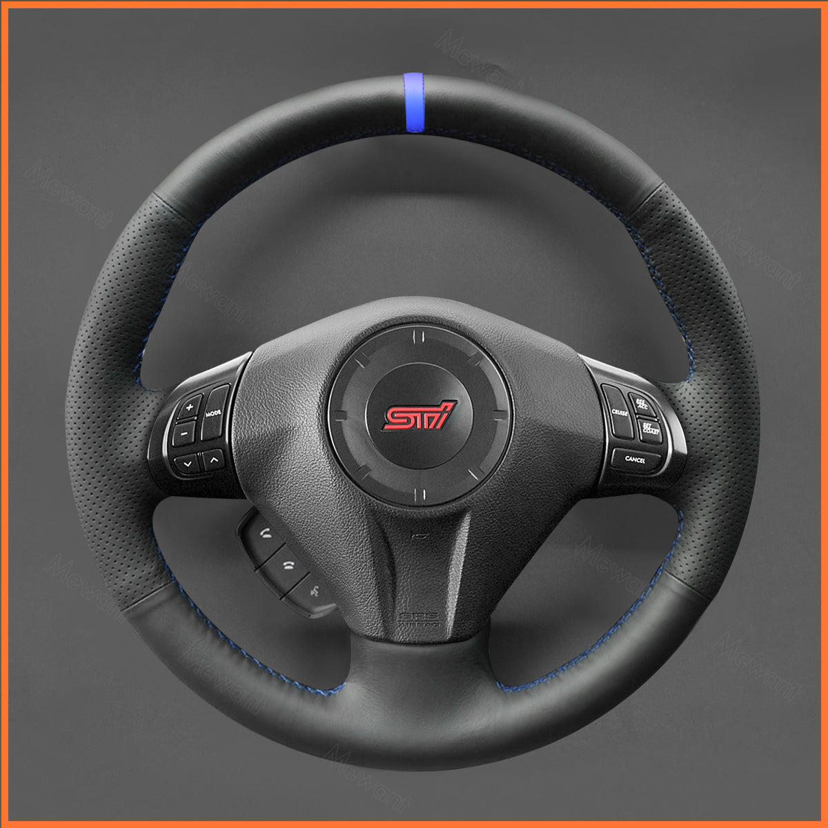 MEWANT Lenkradbezug für Subaru Forester 2008-2013 / Impreza 2007-2012 / Legacy 2006-2009 / Outback 2007-2009 / Impreza WRX 2007-2010 - Mewant.de