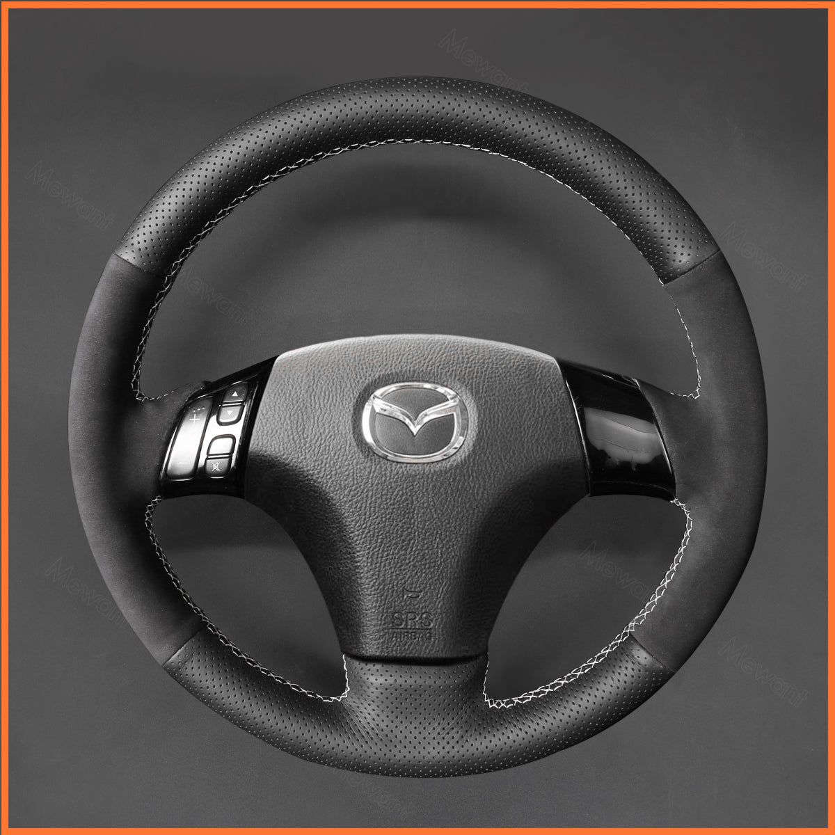 MEWANT Lenkradbezug für Mazda 3 Axela 2003-2009 / Mazda 5 2004-2010 / Mazda 6 Atenza 2004-2008 - Mewant.de