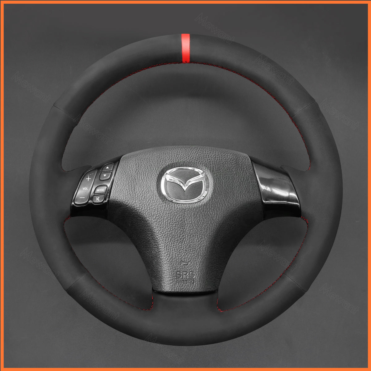 MEWANT Lenkradbezug für Mazda 3 Axela 2003-2009 / Mazda 5 2004-2010 / Mazda 6 Atenza 2004-2008 - Mewant.de