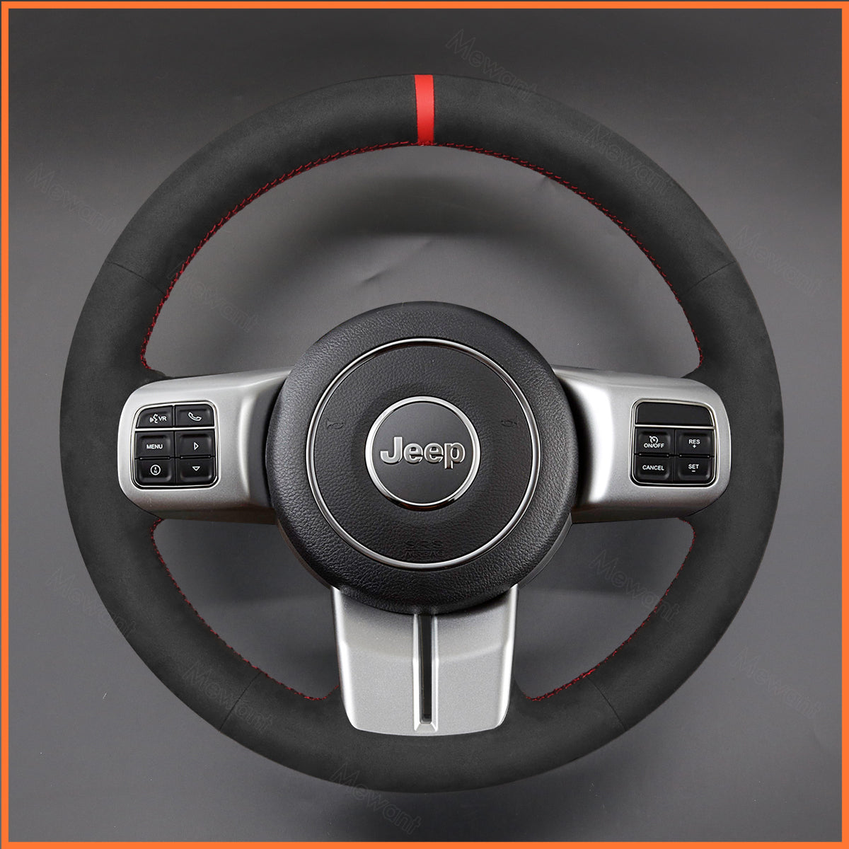 MEWANT Lenkradbezug für Jeep Cherokee IV (KK) / Grand Cherokee IV (WK2) / Compass I (MK49) / Patriot / Wrangler (JK) - Mewant.de