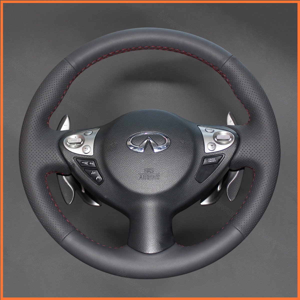MEWANT Lenkradbezug für Infiniti FX FX30d FX35 FX37 FX50 2009-2015 / QX70 2013-2018 / Nissan Juke F15 2010-2019 - Mewant.de