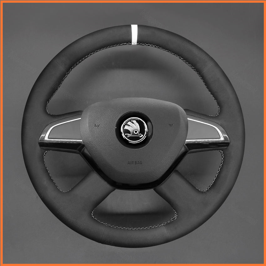 MEWANT Lenkradbezug für Skoda Citigo 2013 / Fabia / Superb / Roomster / Rapid 2012-2013 / Octavia 2013-2015 - Mewant.de