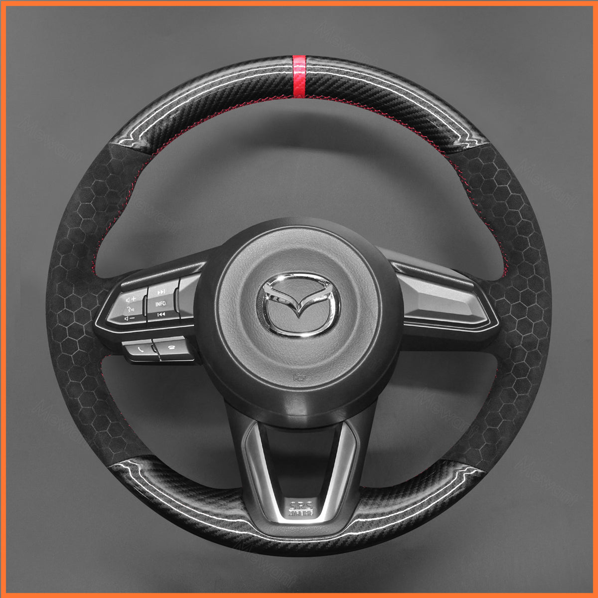 MEWANT Lenkradbezug für Mazda 3 Axela 6 Atenza CX-5 CX5 CX-9 CX9 CX-3 CX3 CX-8 CX8 Mazda 2 2015-2024 - Mewant.de