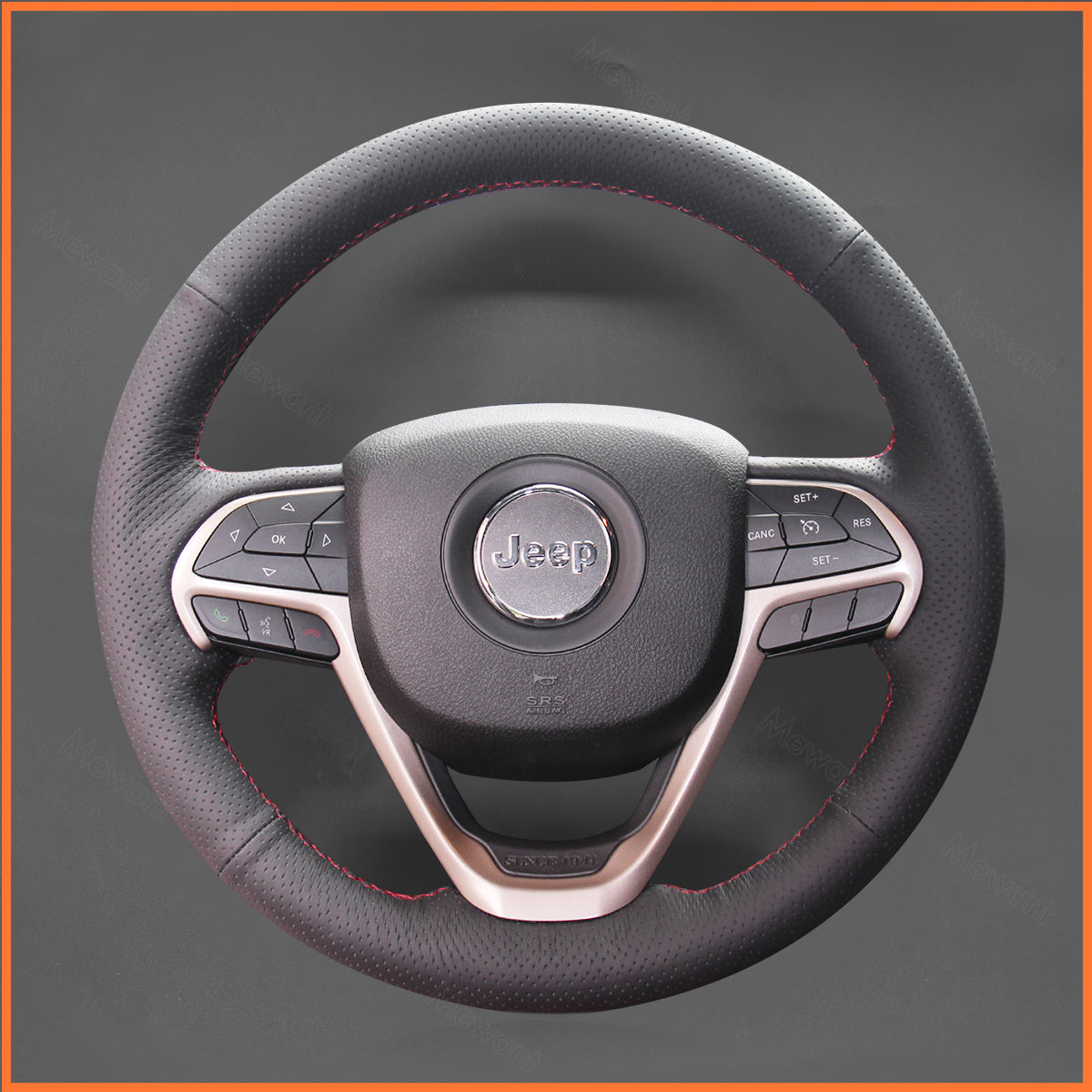MEWANT Lenkradbezug für Jeep Cherokee V (KL) 2014-2020 / Grand Cherokee IV (WK2) 2013-2021 - Mewant.de