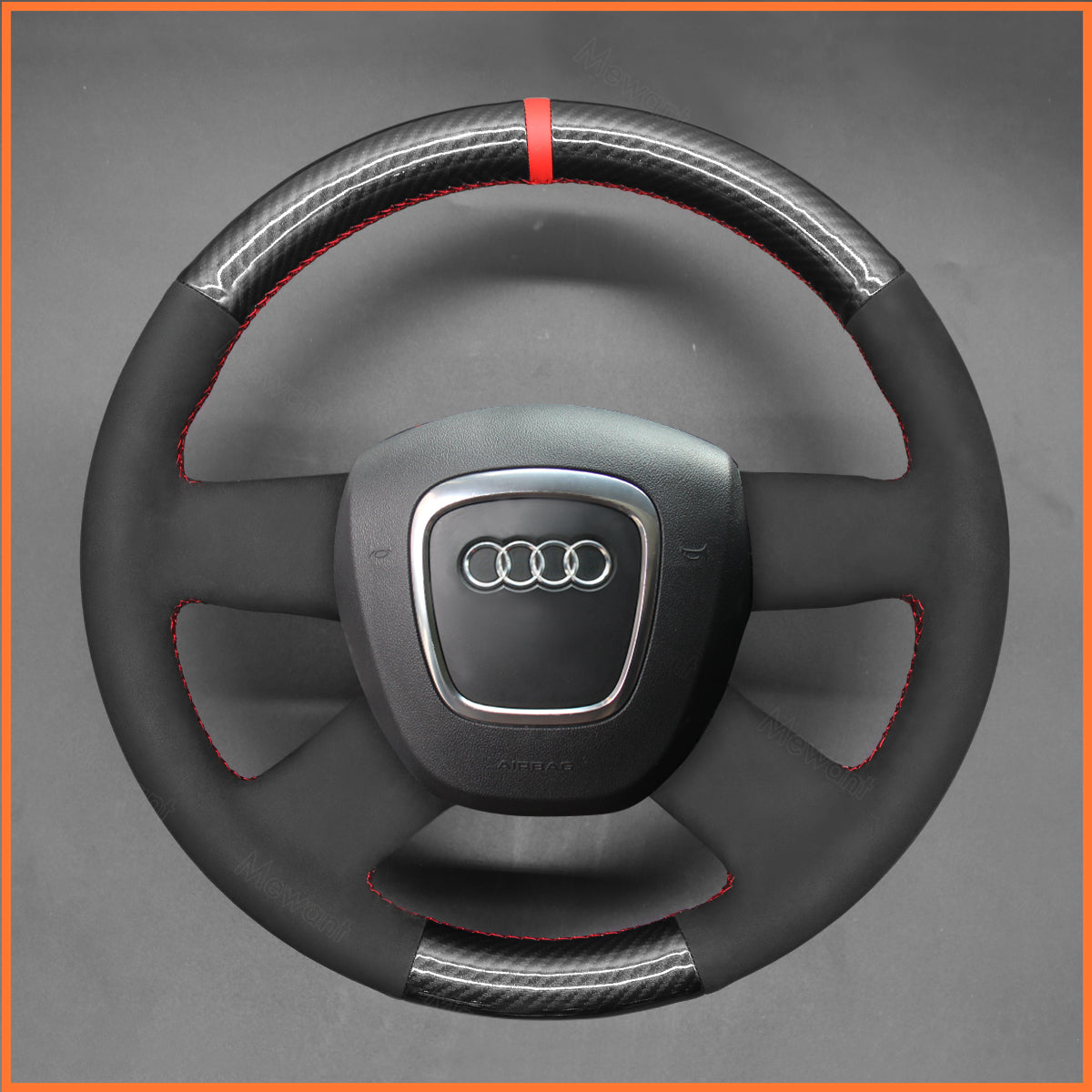 MEWANT Lenkradbezug für Audi A3 A4 A6 Q5 Q7 2006-2013 - Mewant.de