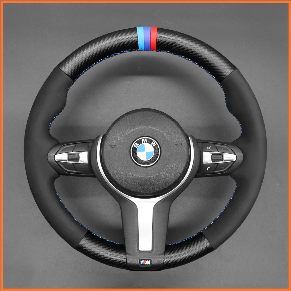 MEWANT Funda para volante de BMW F87 M2 F80 M3 F82 M4 M5 F12 F13 M6 F85 X2 X5 M F86 X6 M F33 F30 2014-2019
